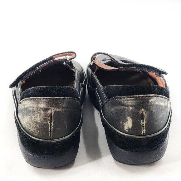 NAOT Matai Mary Jane Swirl Metallic Leather Flats Shoes Hook & Loop - Picture 5 of 9